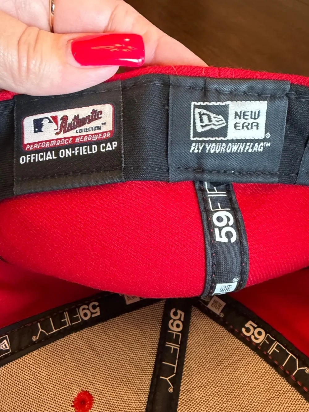 Cincinnati Reds Authentic Collection 59Fifty Red New Era Hat, Size 7